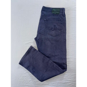 AG The Protégé Straight Leg Stretch 5-Pocket Jeans. Perfectly Faded Purple 34X31